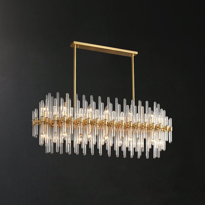 Vintage Antique Brass Chandelier - YIOSI
