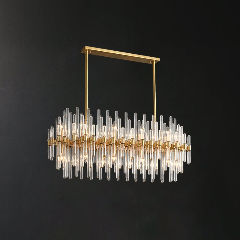 Vintage Antique Brass Chandelier - YIOSI