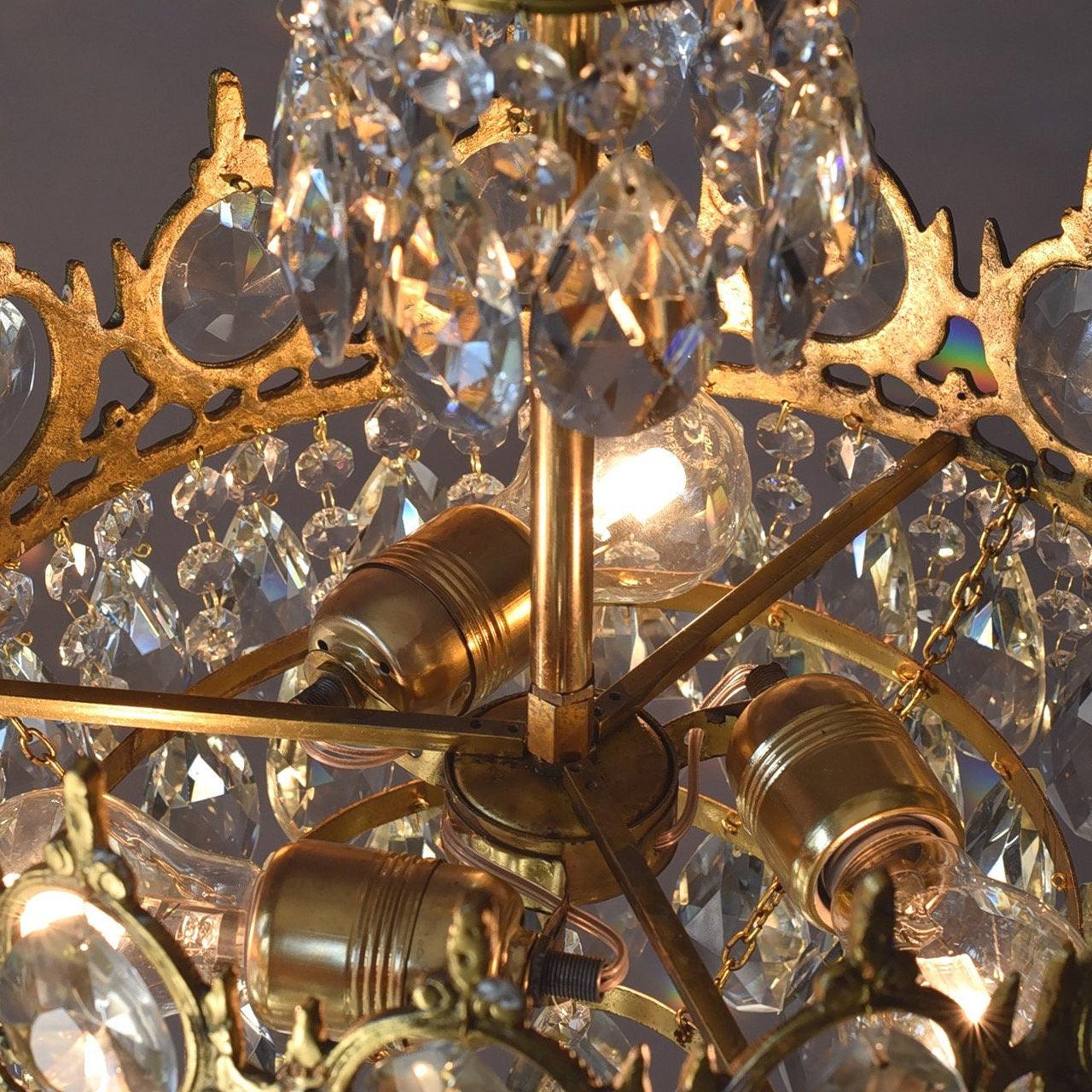 Vintage Crystal Chandelier - YIOSI