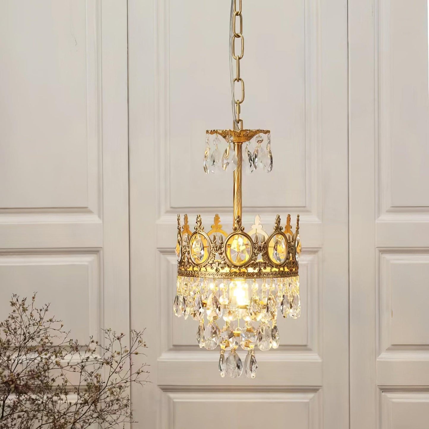 Vintage Crystal Chandelier - YIOSI