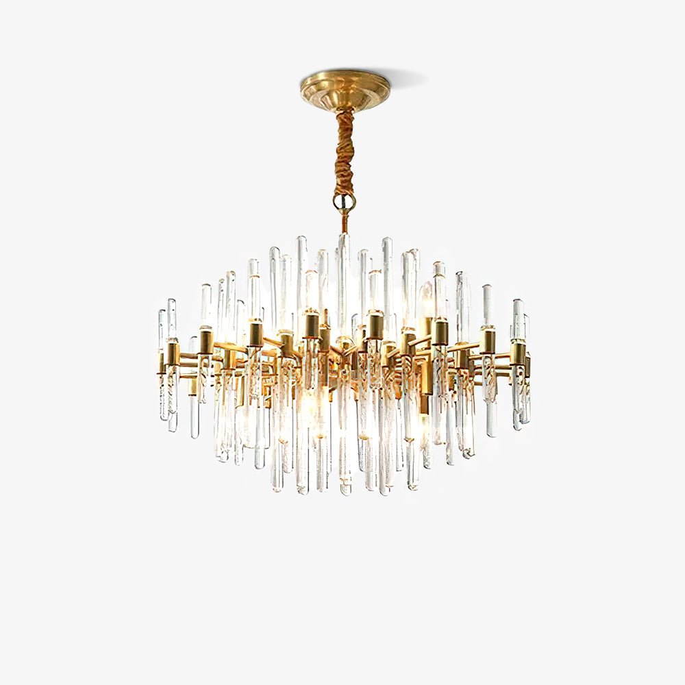 Vintage Antique Brass Chandelier - YIOSI