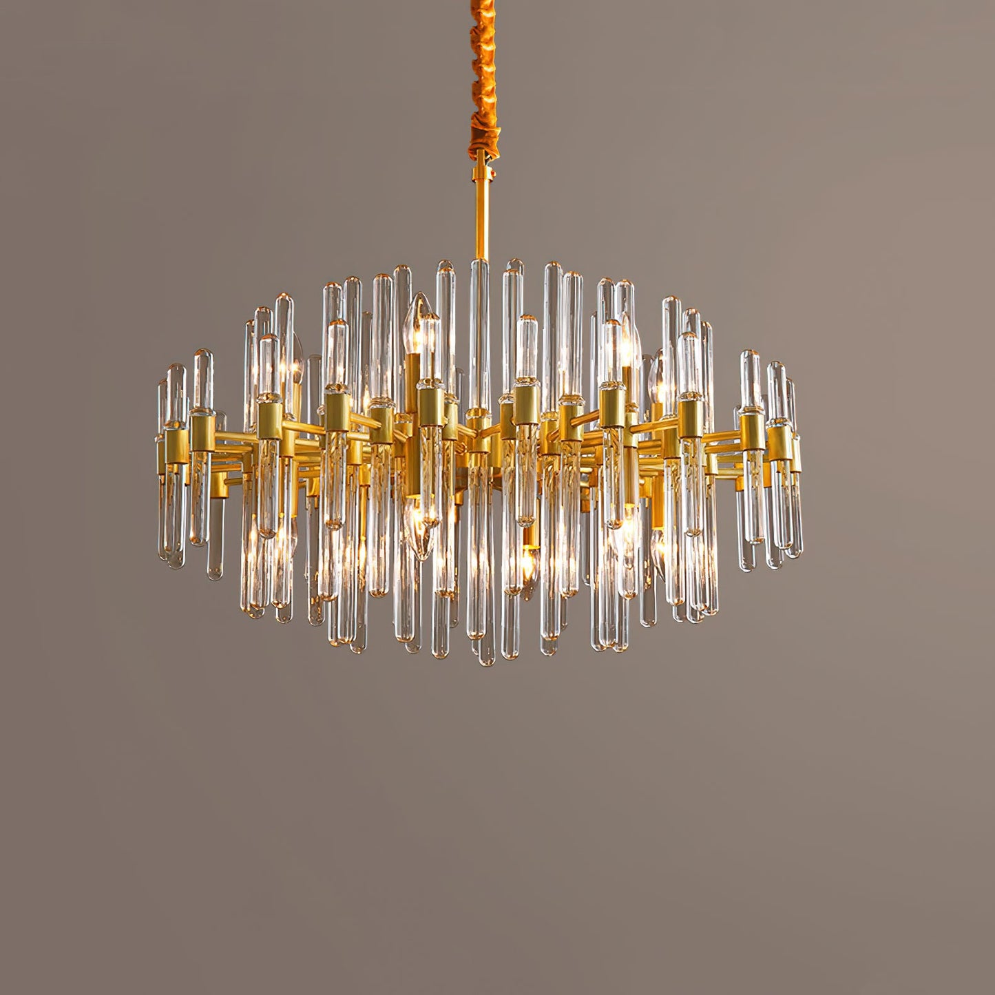 Vintage Antique Brass Chandelier - YIOSI