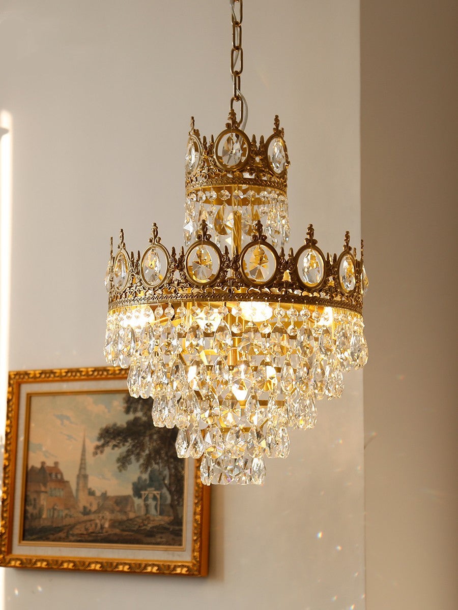 Vintage Crystal Chandelier - YIOSI