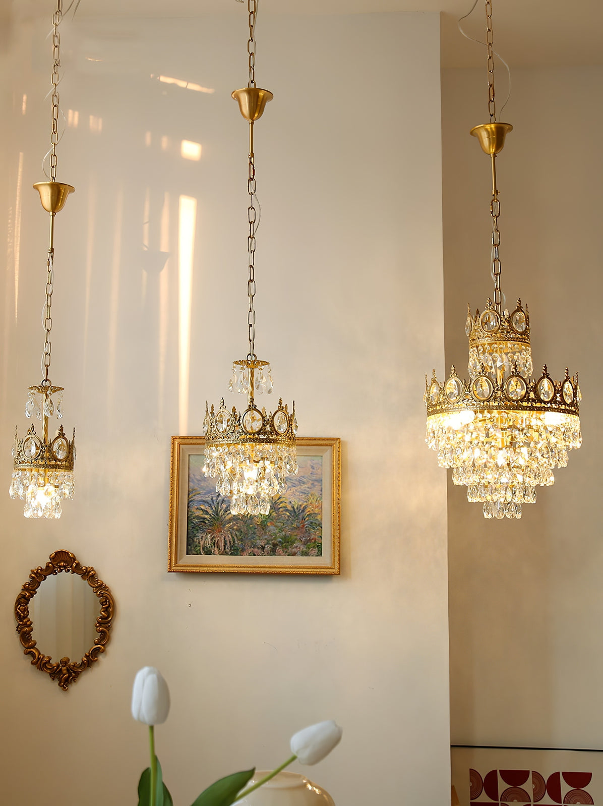 Vintage Crystal Chandelier - YIOSI
