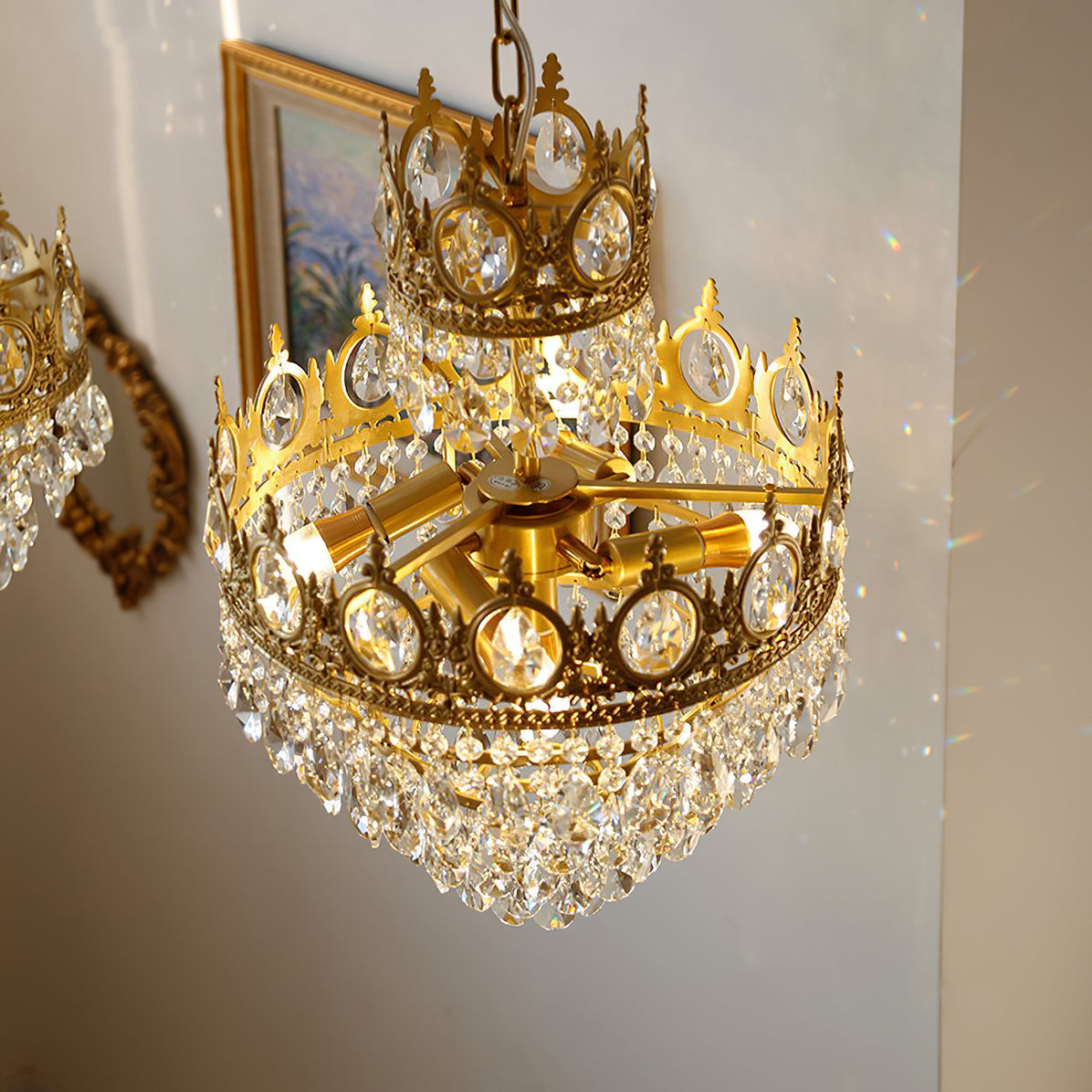 Vintage Crystal Chandelier - YIOSI