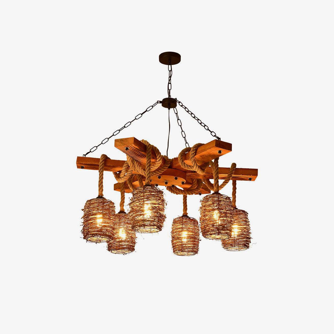 Vintage Farmhouse Chandelier - YIOSI
