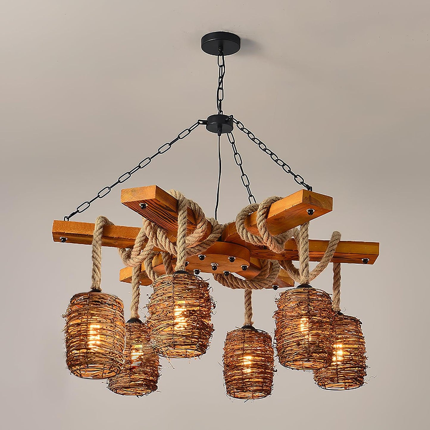 Vintage Farmhouse Chandelier - YIOSI