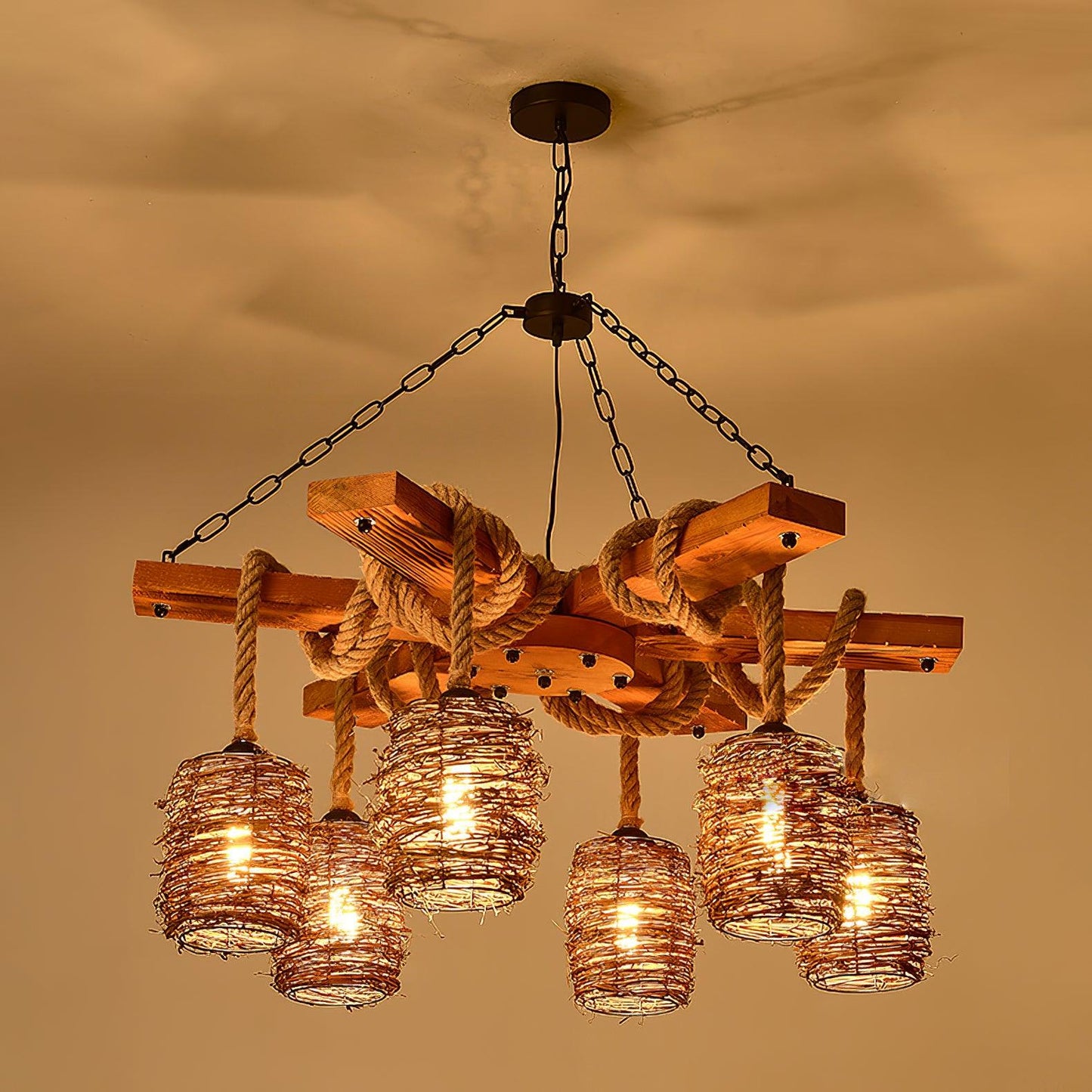 Vintage Farmhouse Chandelier - YIOSI