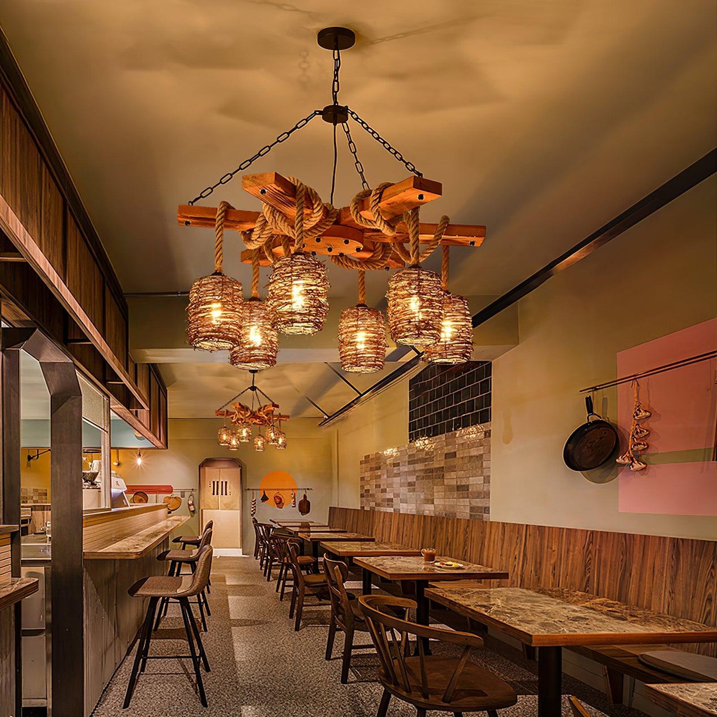 Vintage Farmhouse Chandelier - YIOSI