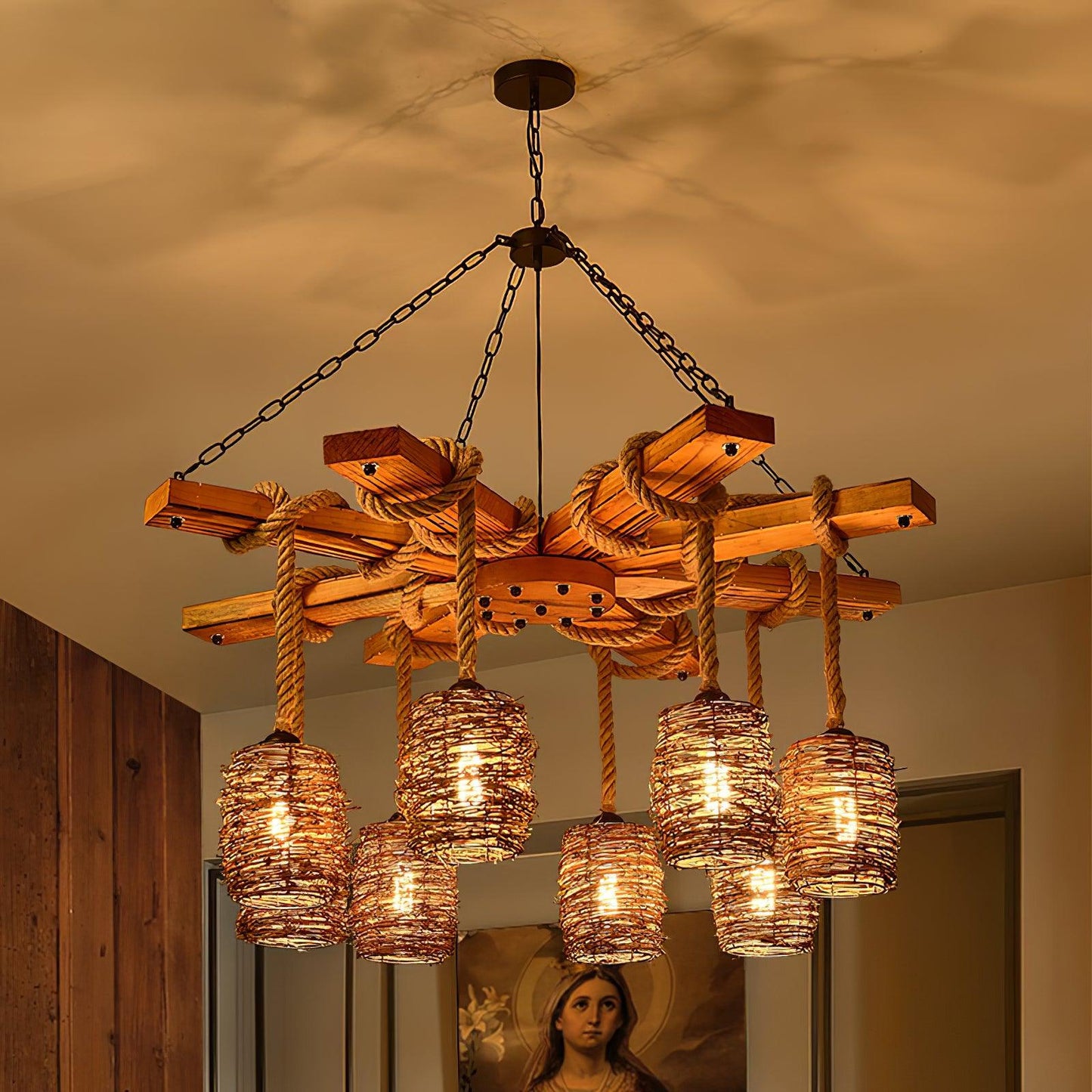 Vintage Farmhouse Chandelier - YIOSI