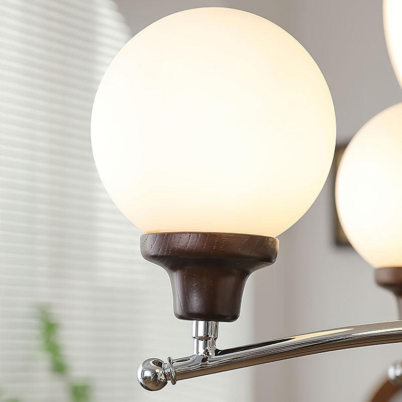 Walnut Glass Ball Chandelier - YIOSI