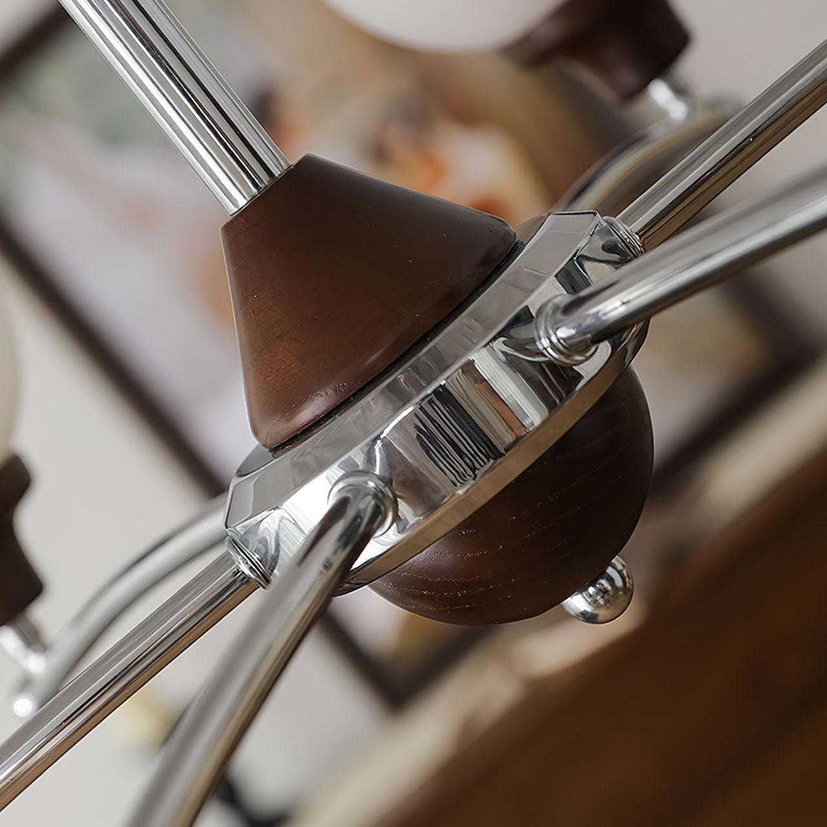 Walnut Glass Ball Chandelier - YIOSI