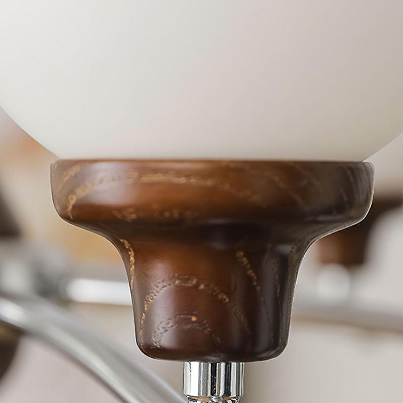 Walnut Glass Ball Chandelier - YIOSI