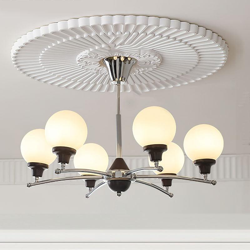 Walnut Glass Ball Chandelier - YIOSI
