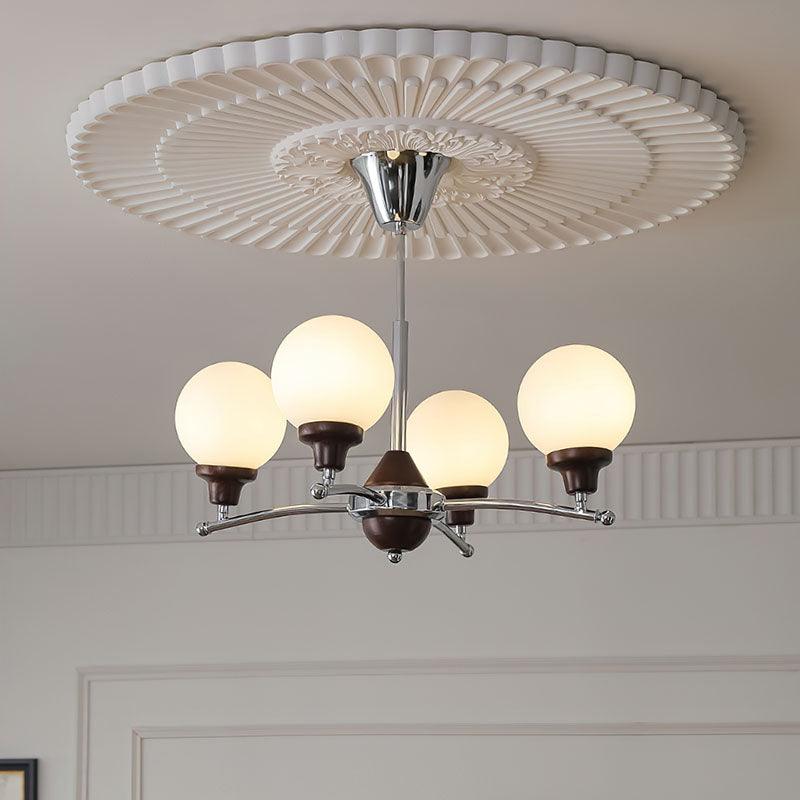 Walnut Glass Ball Chandelier - YIOSI