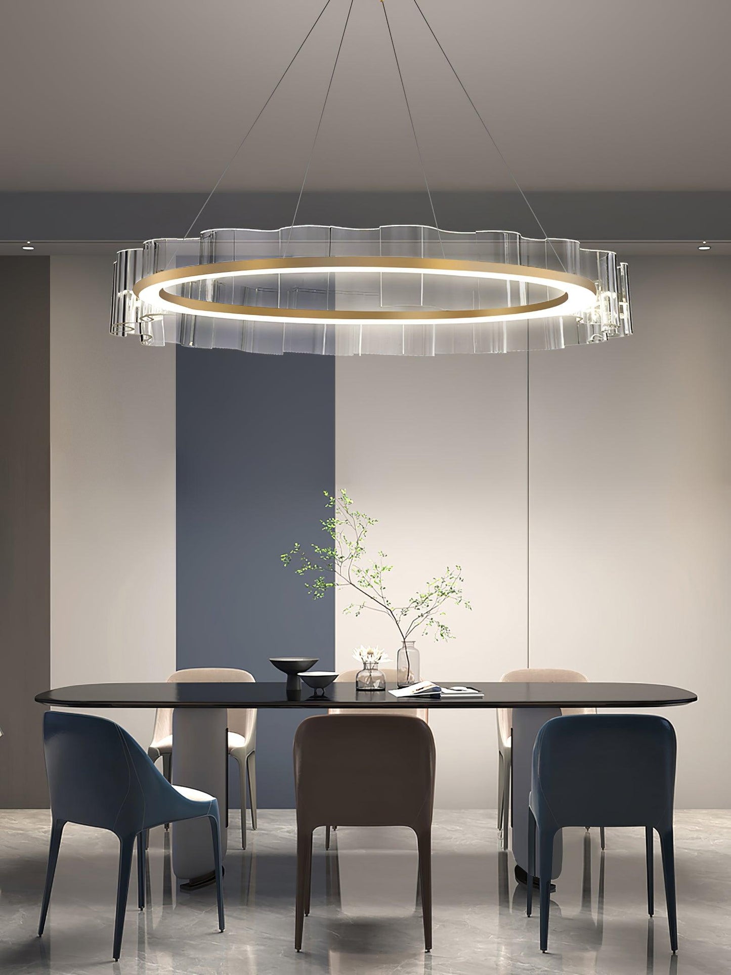Water Wave Glass Chandelier - YIOSI