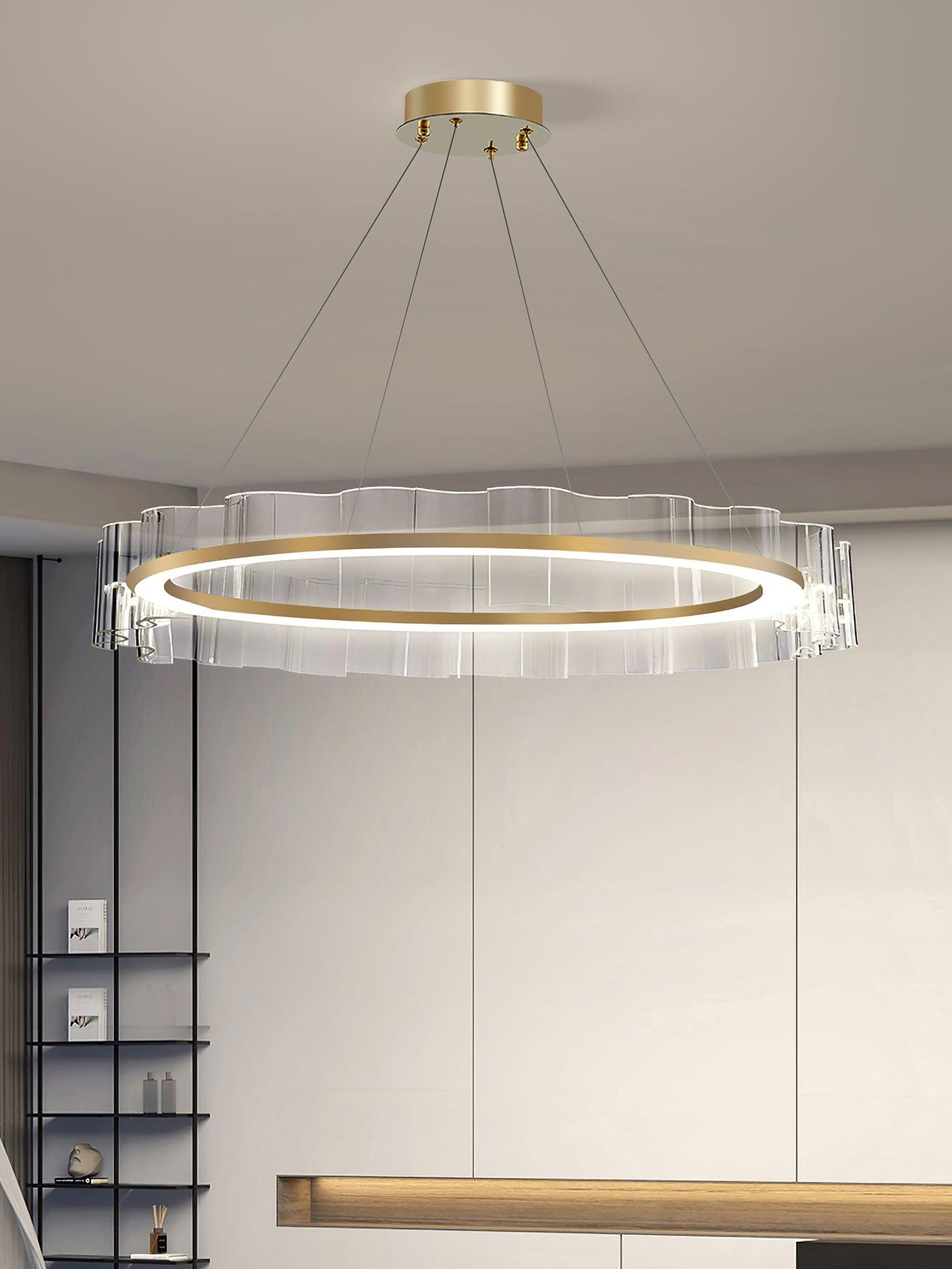 Water Wave Glass Chandelier - YIOSI