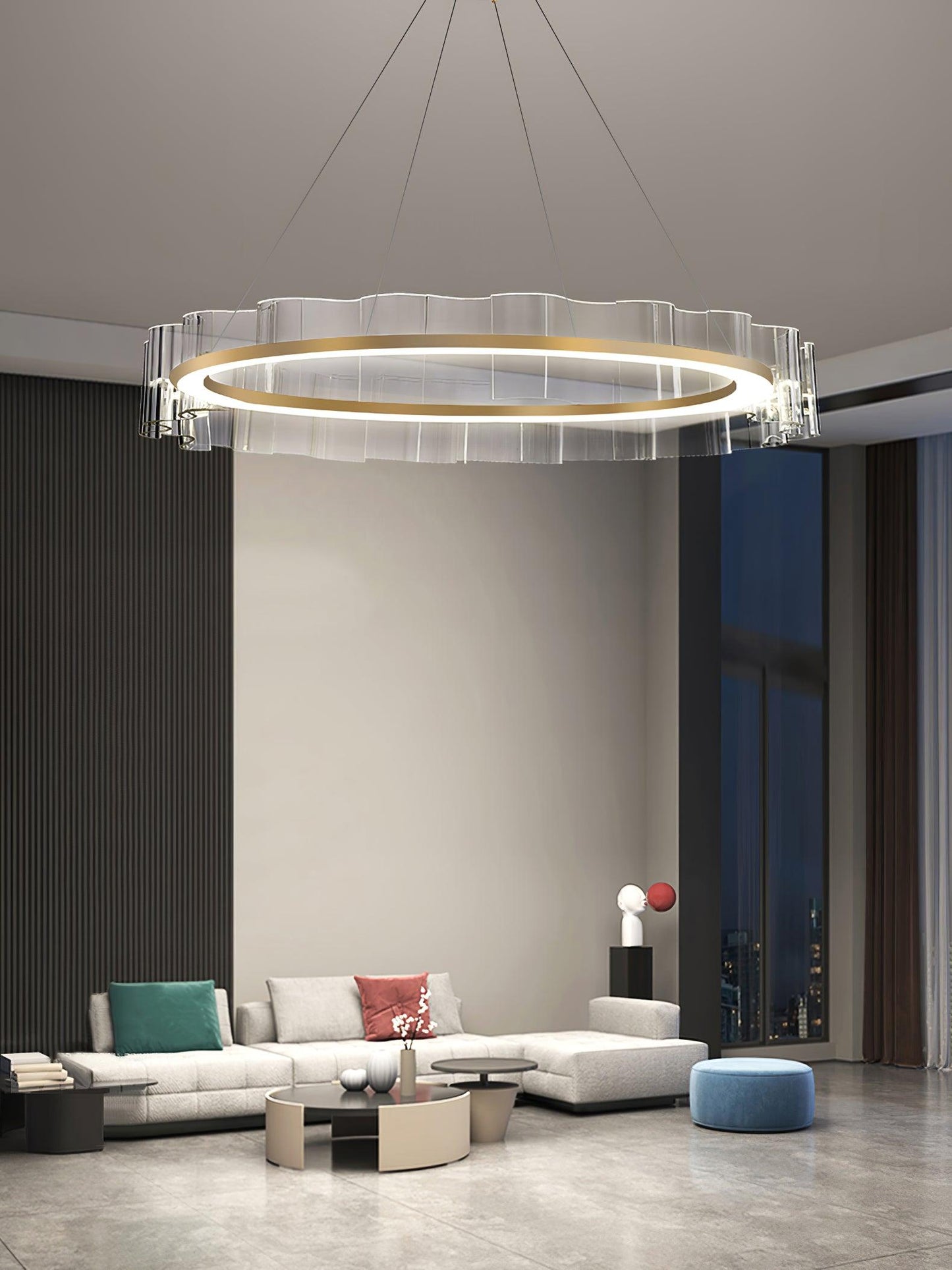 Water Wave Glass Chandelier - YIOSI