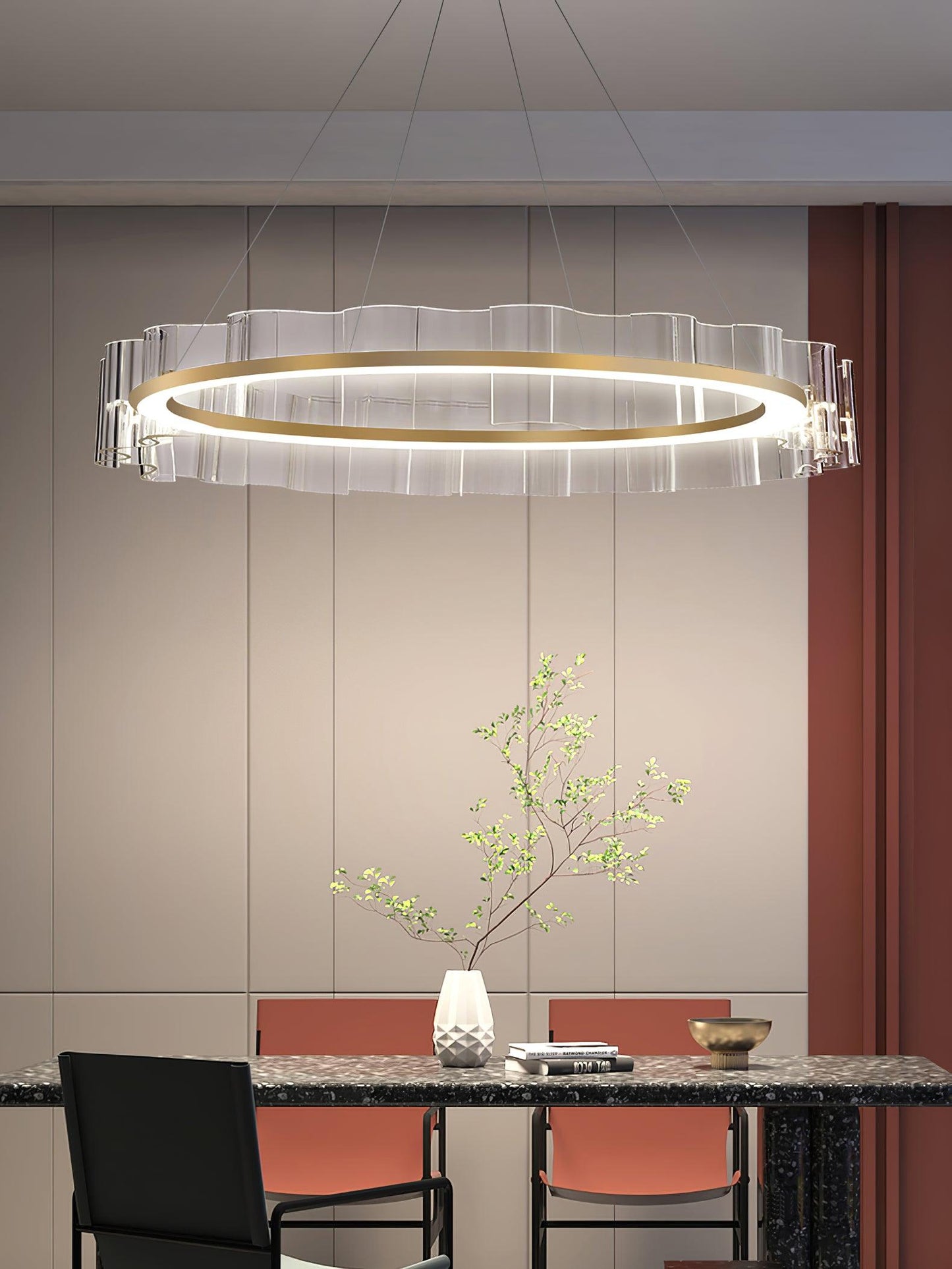 Water Wave Glass Chandelier - YIOSI