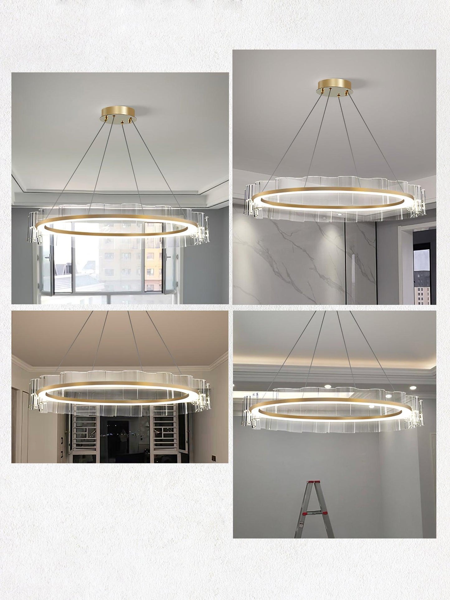 Water Wave Glass Chandelier - YIOSI
