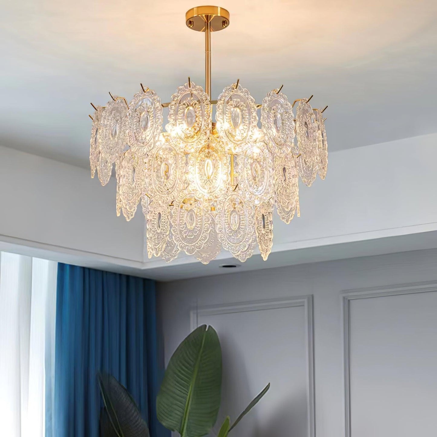 Wave Glass Chandelier - YIOSI