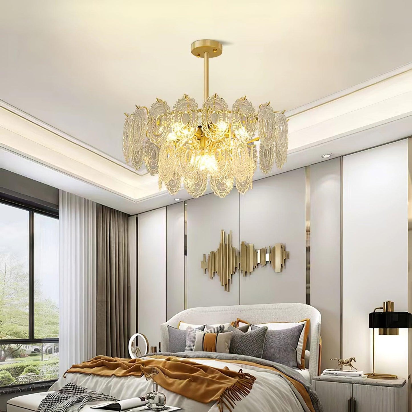 Wave Glass Chandelier - YIOSI