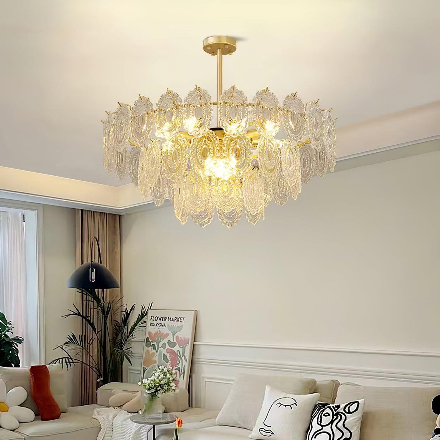 Wave Glass Chandelier - YIOSI