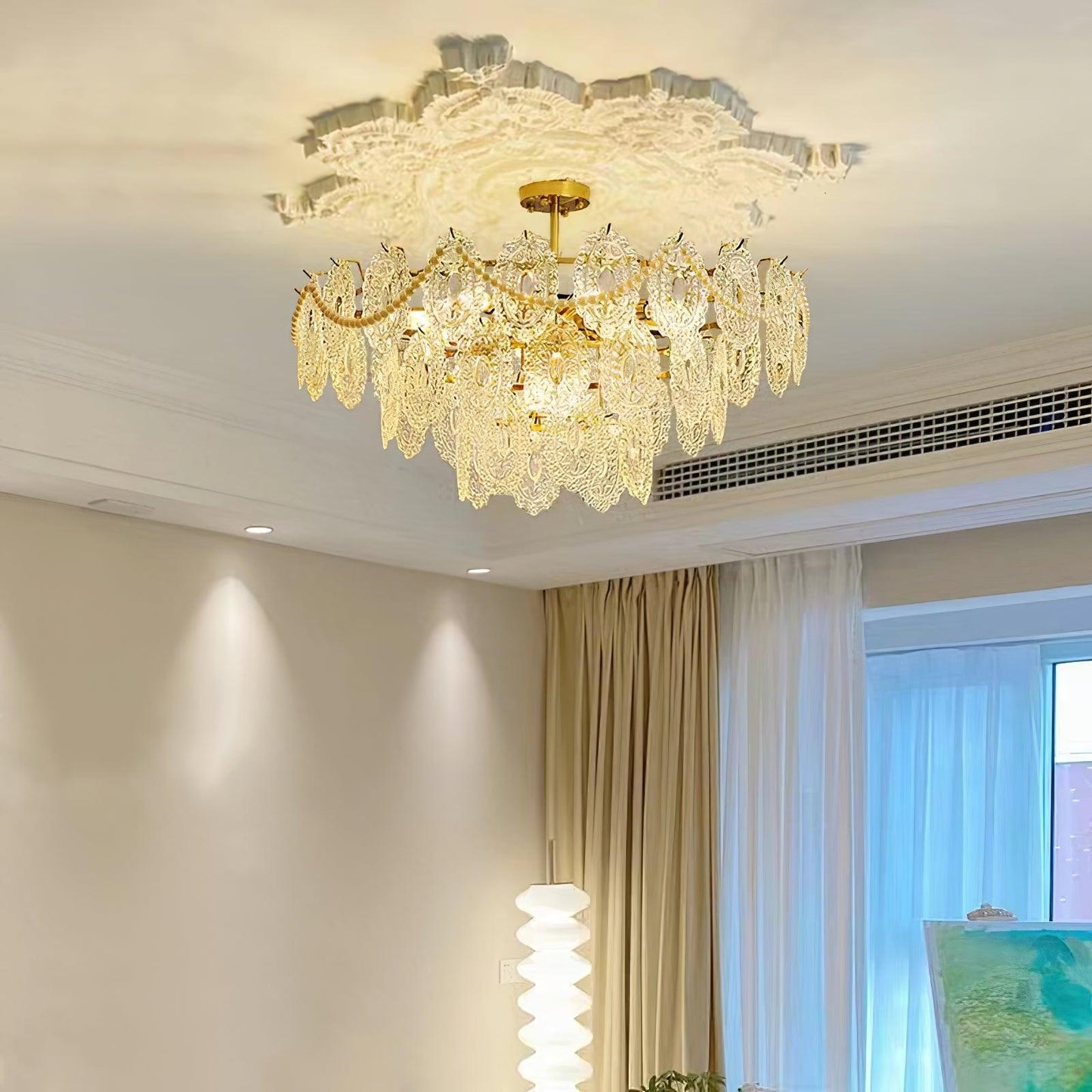 Wave Glass Chandelier - YIOSI