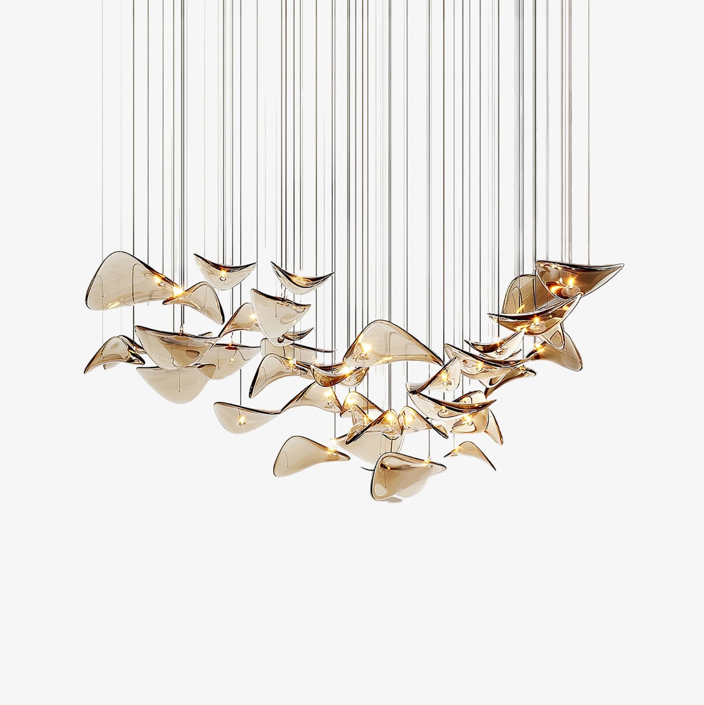 Wave Floating Leaf Chandelier - YIOSI