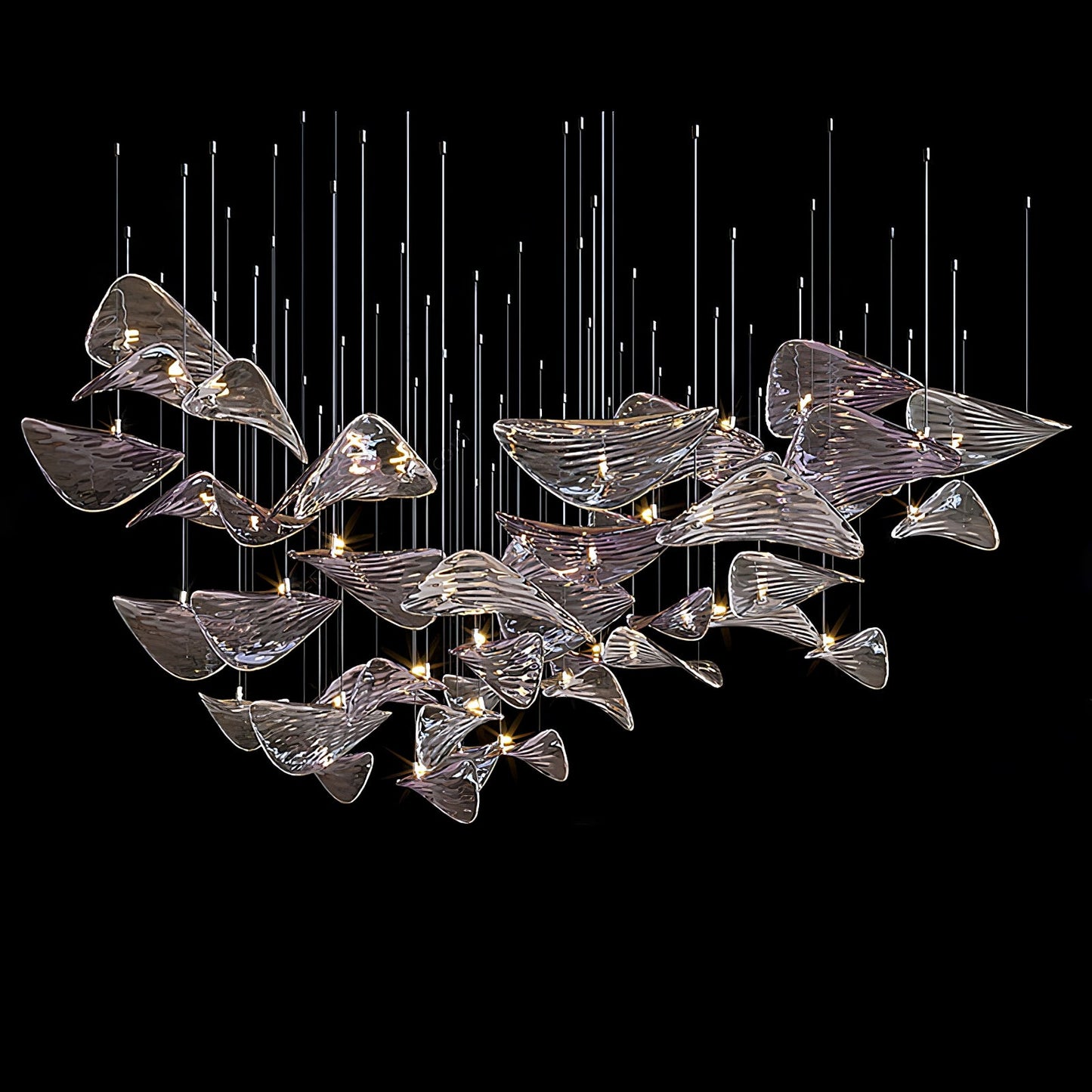 Wave Floating Leaf Chandelier - YIOSI