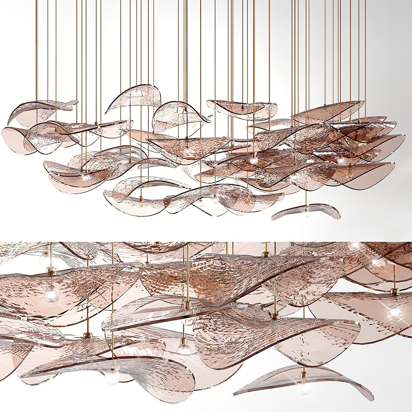 Wave Floating Leaf Chandelier - YIOSI