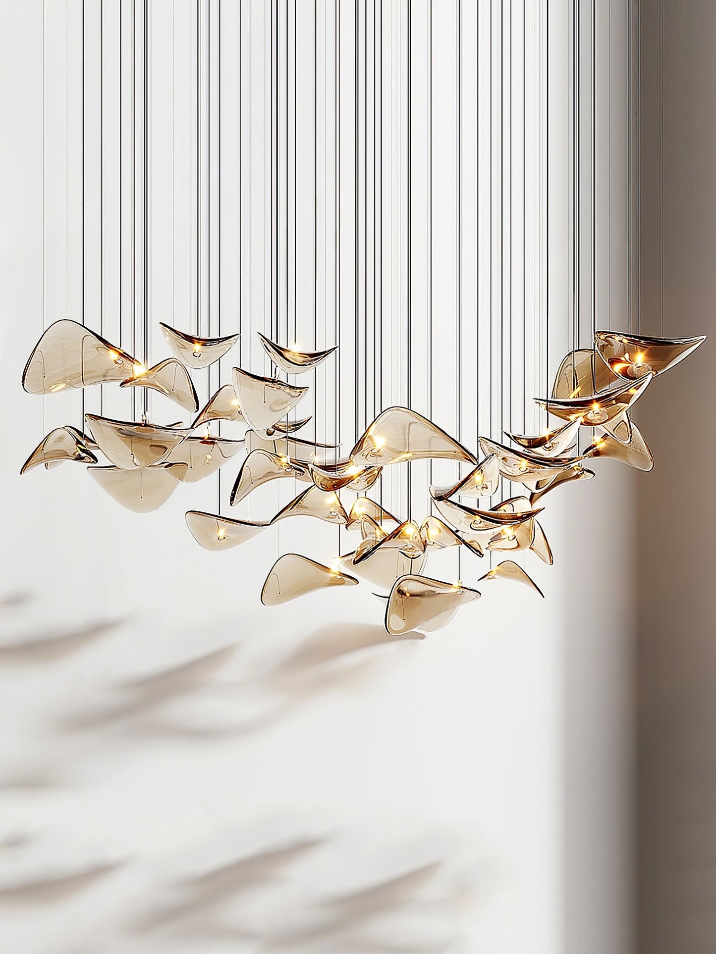 Wave Floating Leaf Chandelier - YIOSI