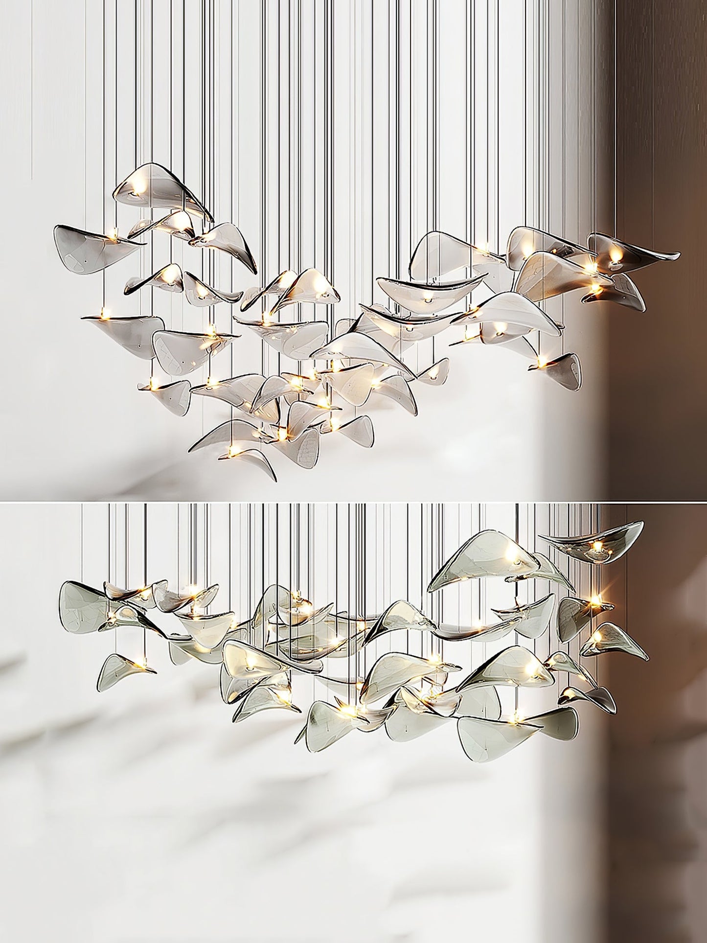 Wave Floating Leaf Chandelier - YIOSI
