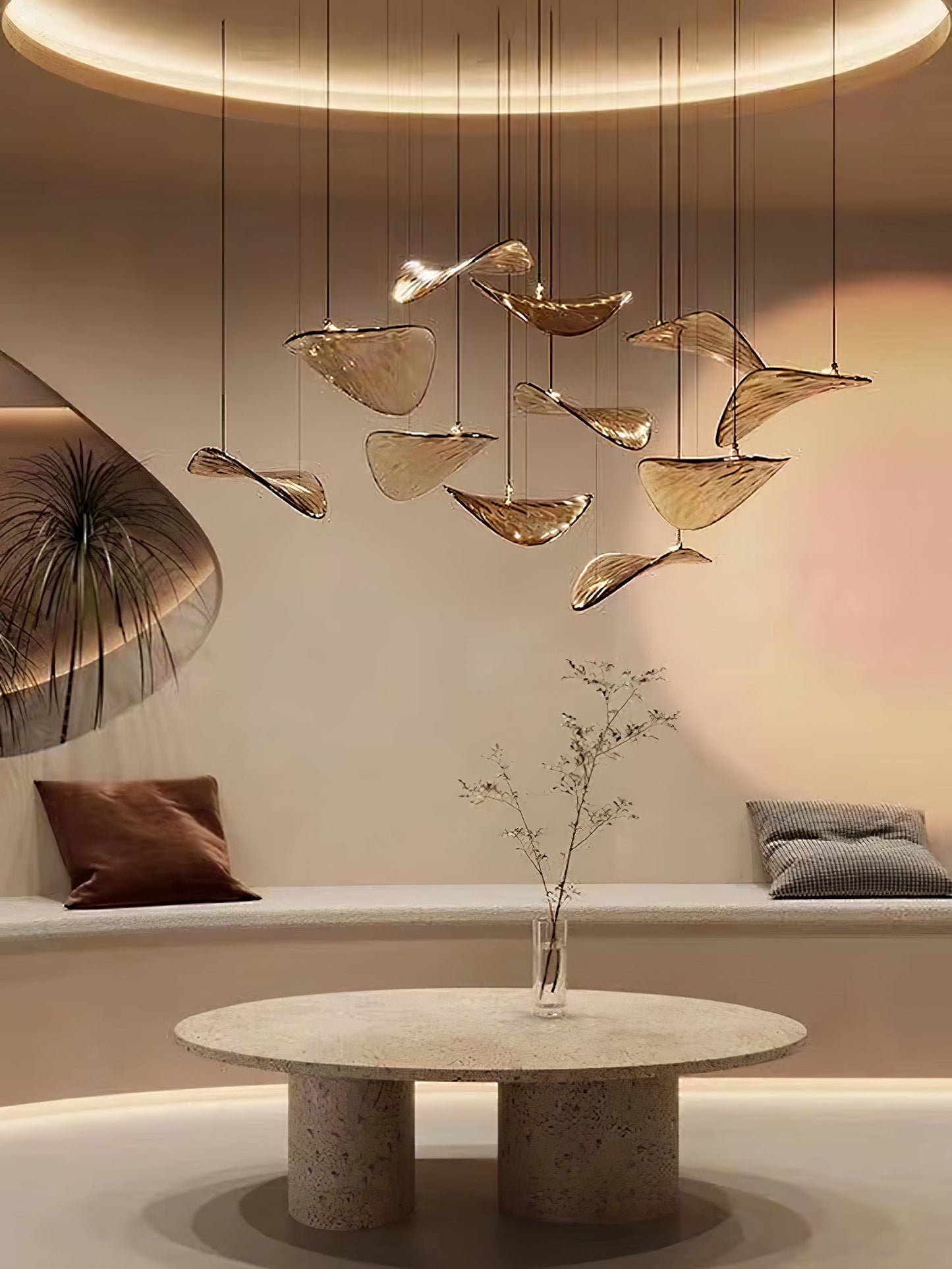 Wave Floating Leaf Chandelier - YIOSI