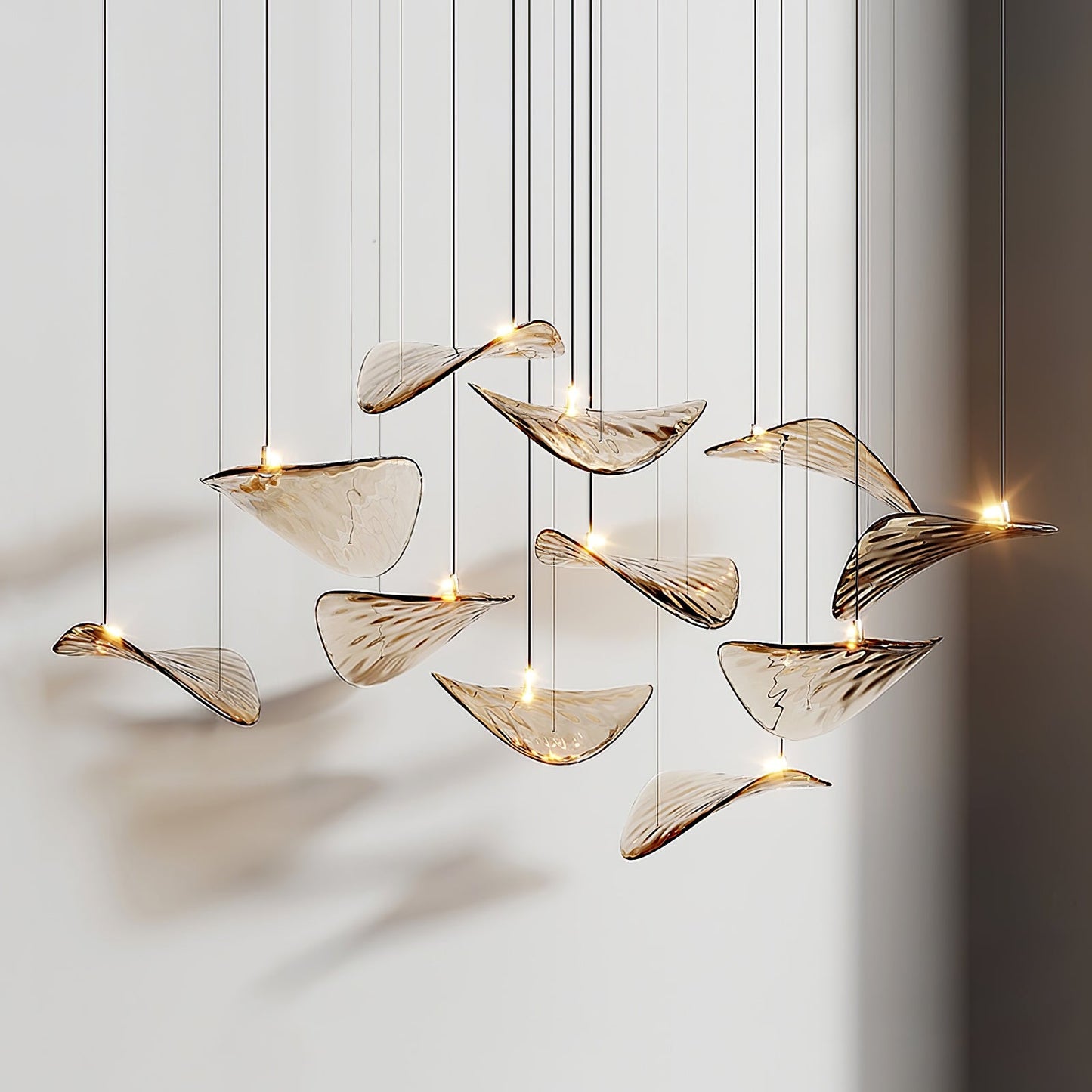 Wave Floating Leaf Chandelier - YIOSI