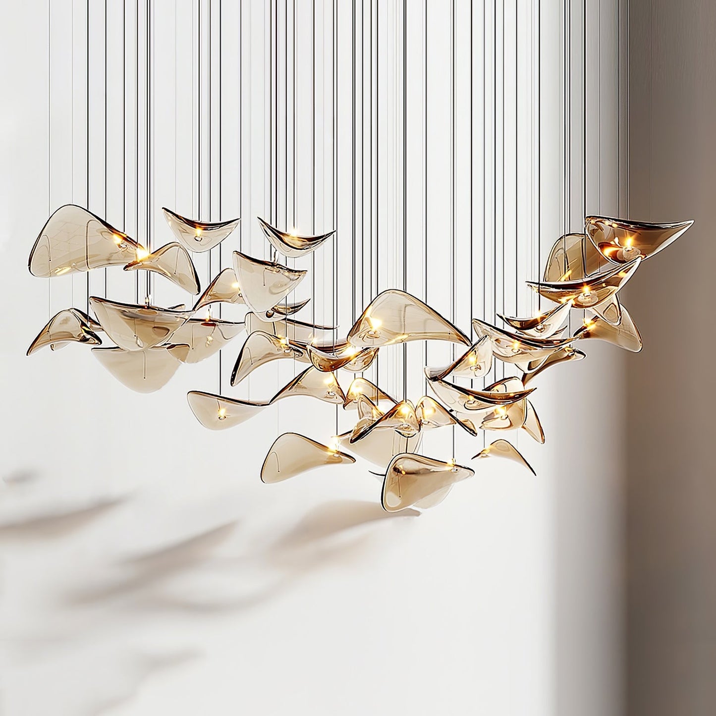 Wave Floating Leaf Chandelier - YIOSI