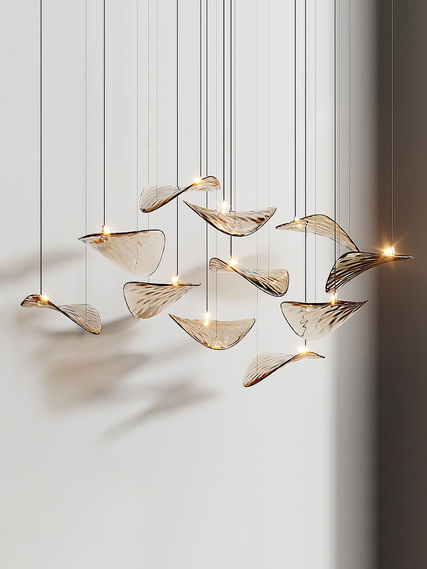 Wave Floating Leaf Chandelier - YIOSI