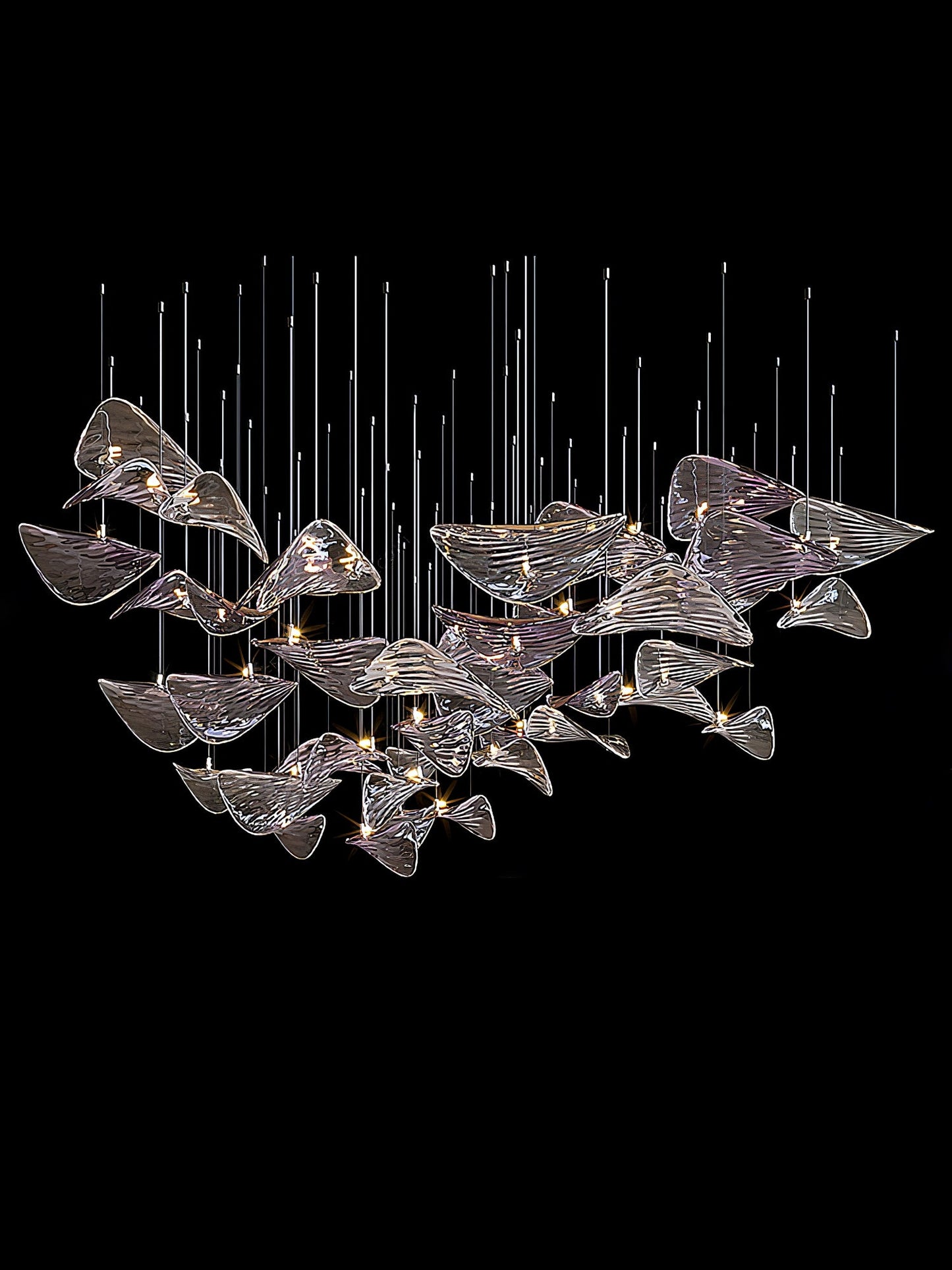Wave Floating Leaf Chandelier - YIOSI