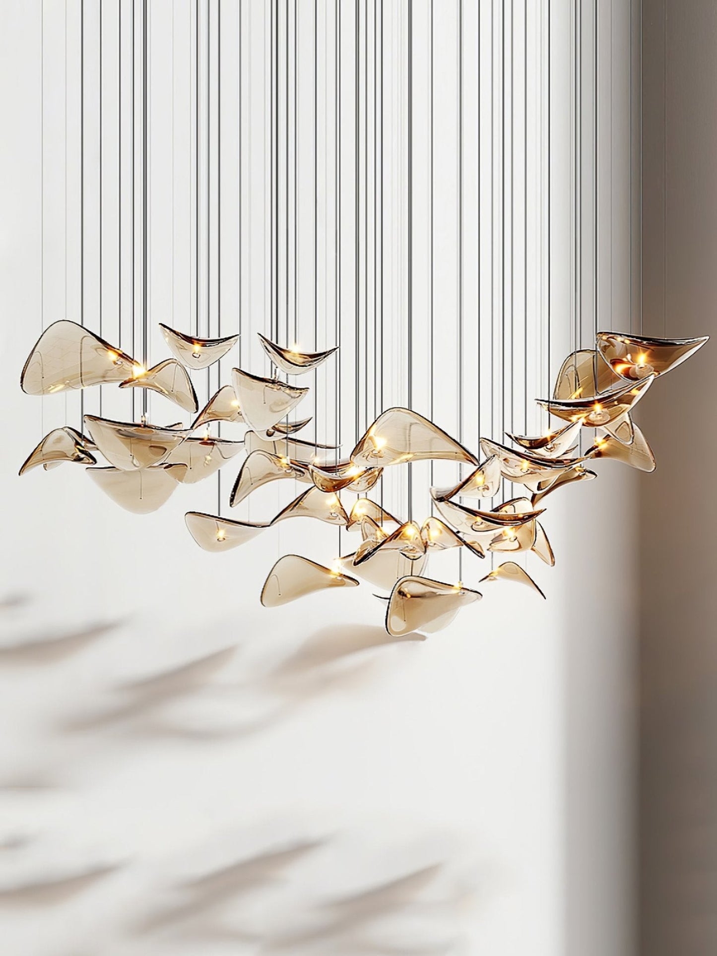 Wave Floating Leaf Chandelier - YIOSI
