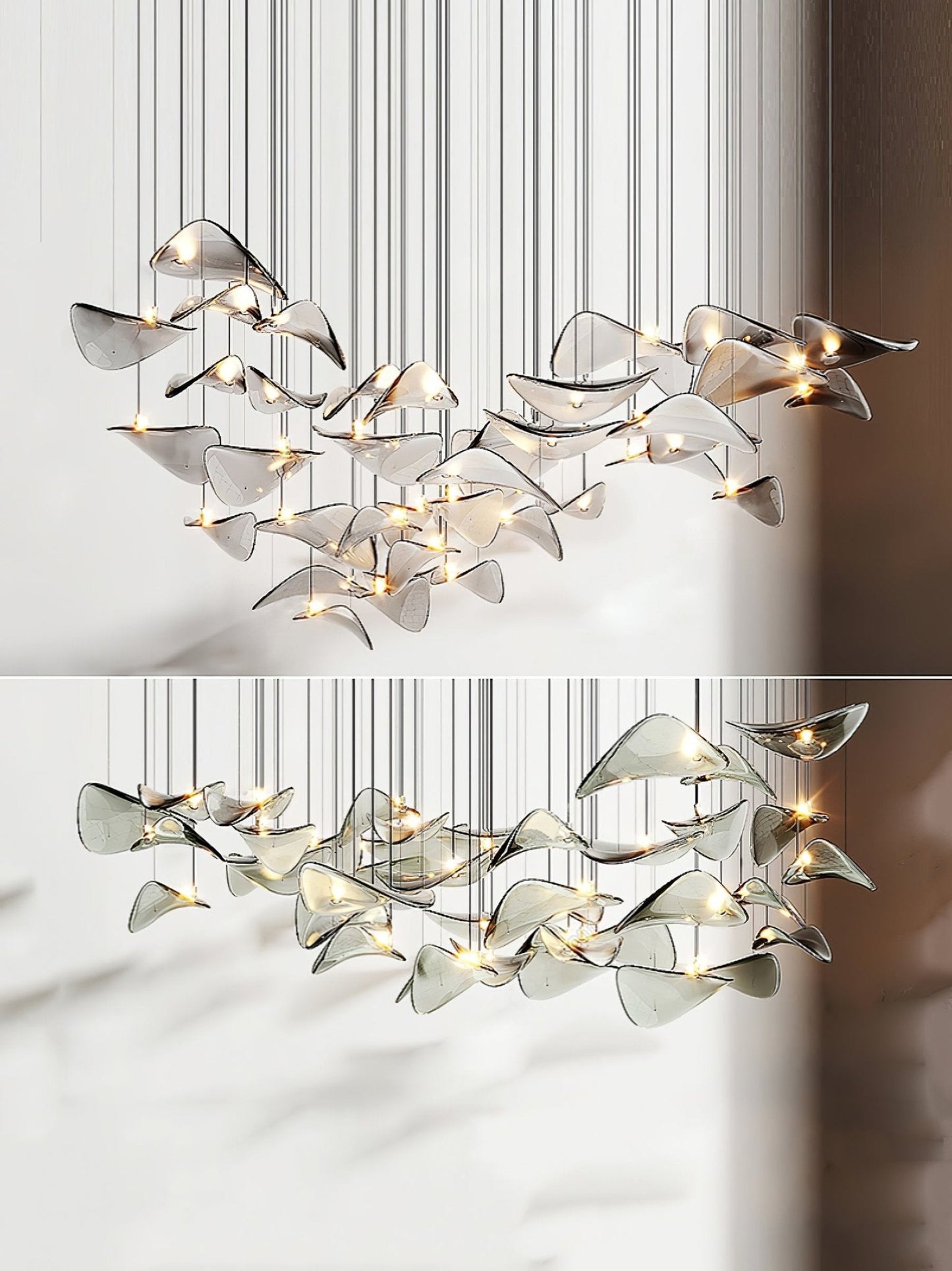 Wave Floating Leaf Chandelier - YIOSI