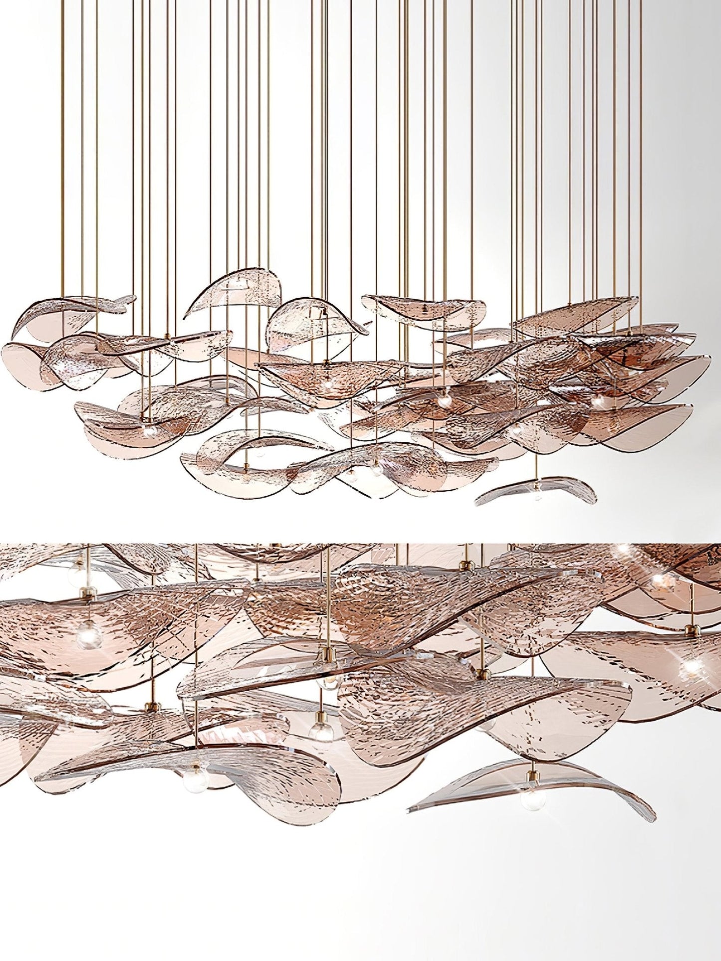 Wave Floating Leaf Chandelier - YIOSI