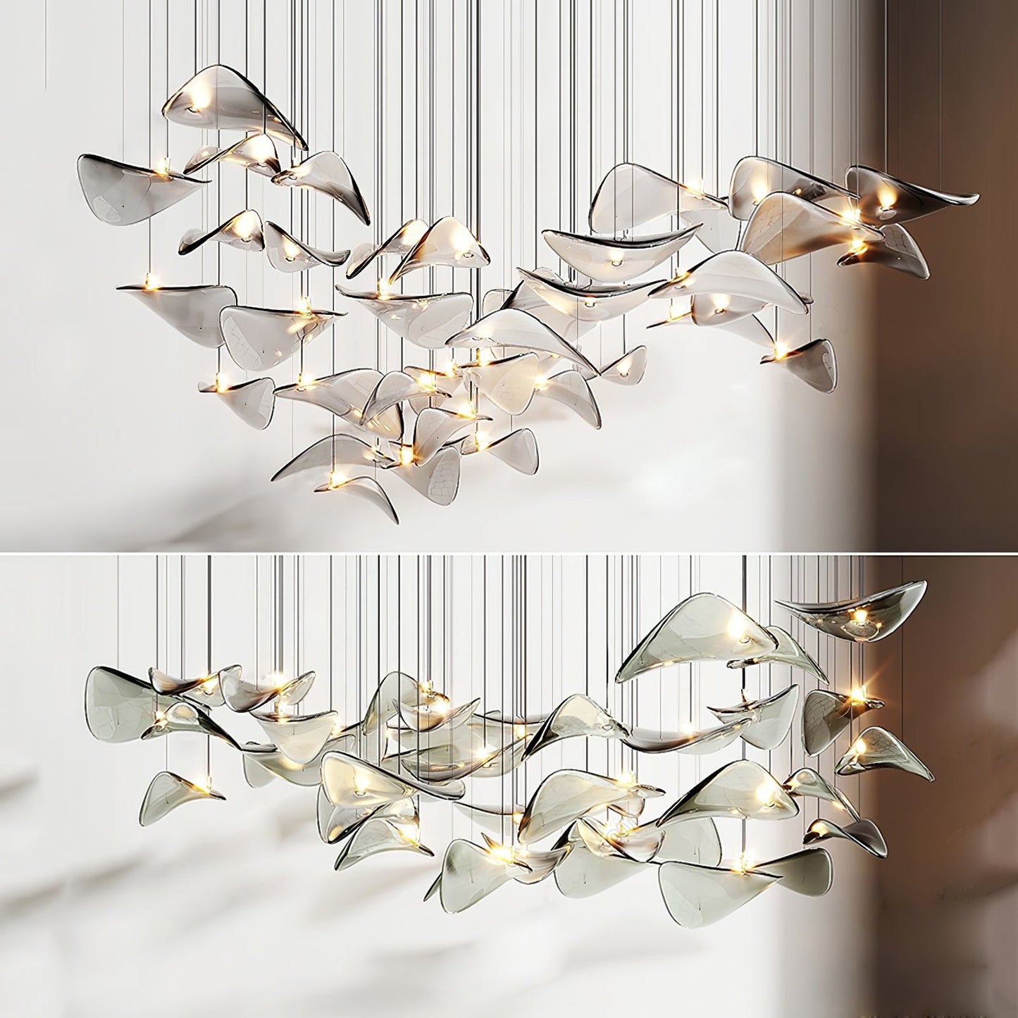 Wave Floating Leaf Chandelier - YIOSI