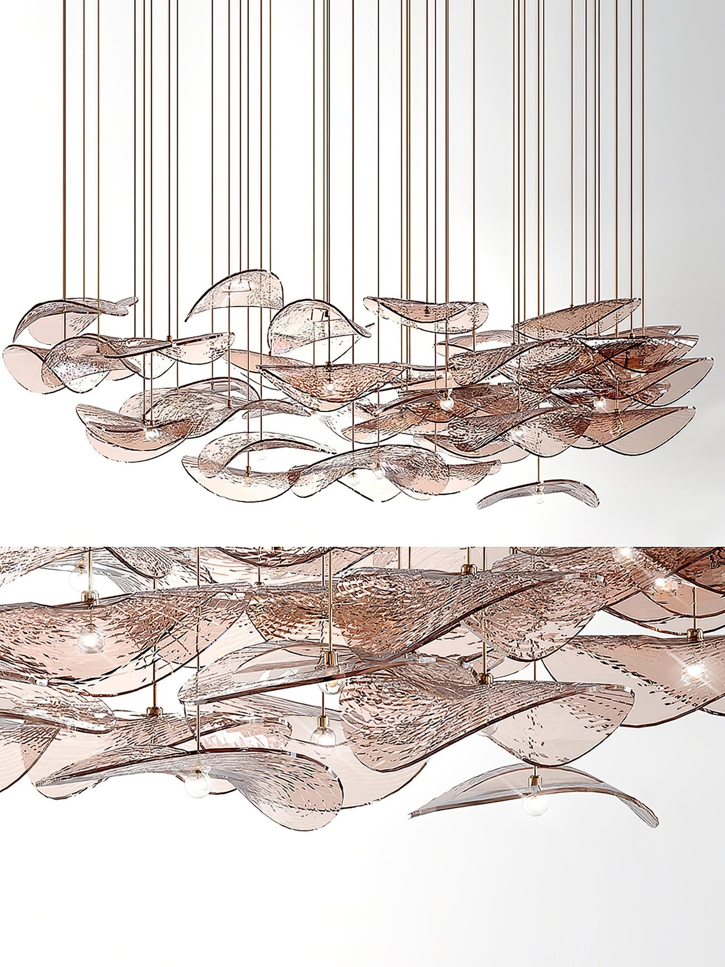 Wave Floating Leaf Chandelier - YIOSI