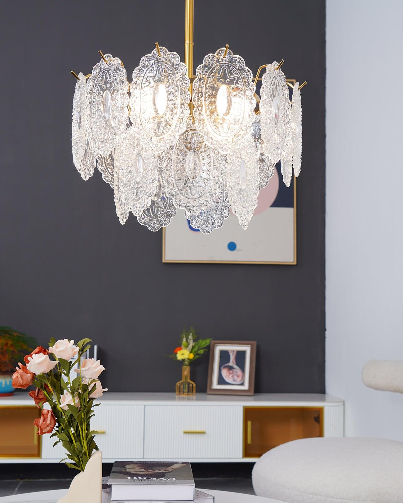 Wave Glass Chandelier - YIOSI