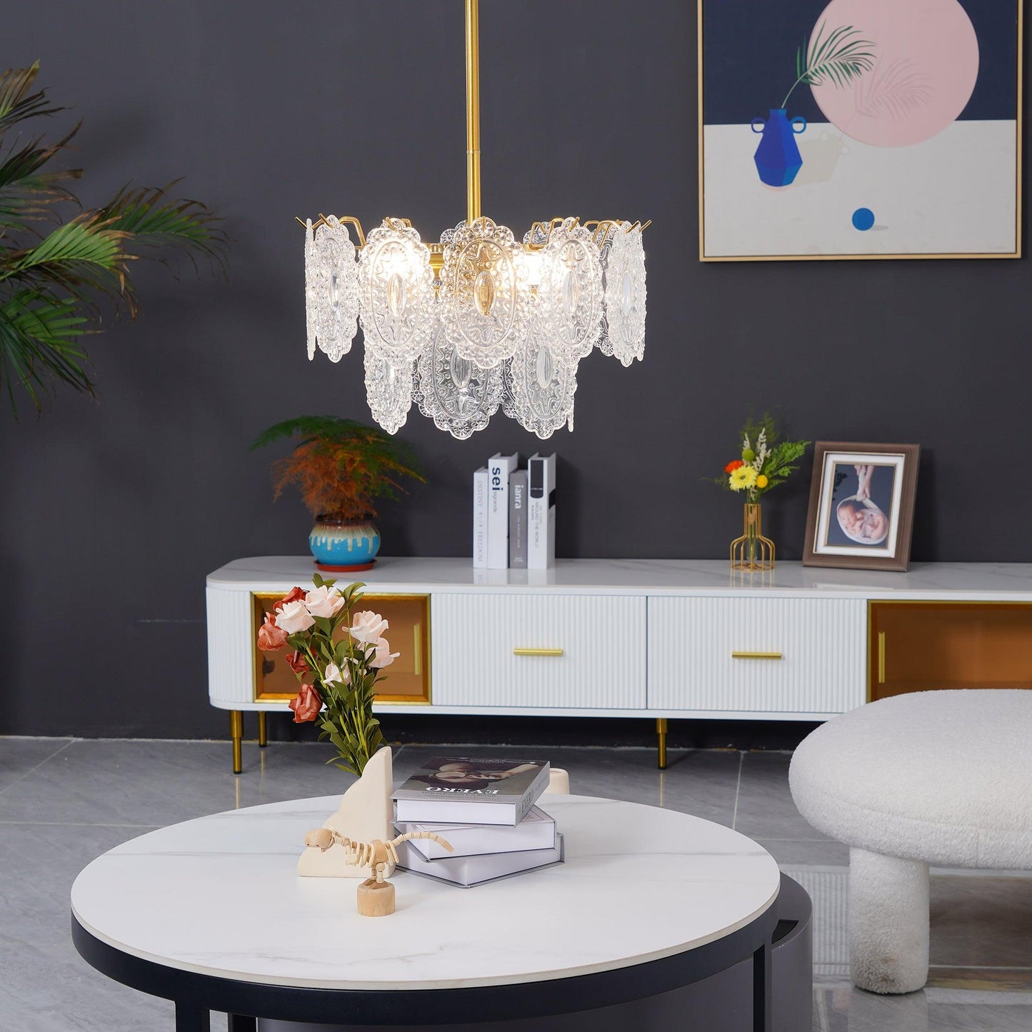 Wave Glass Chandelier - YIOSI