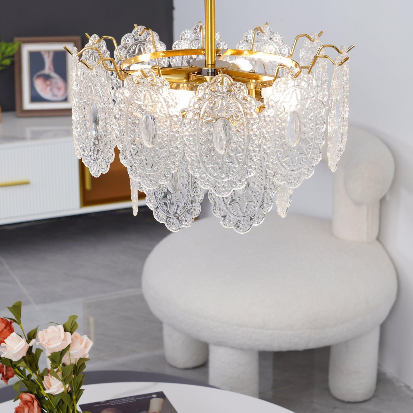 Wave Glass Chandelier - YIOSI