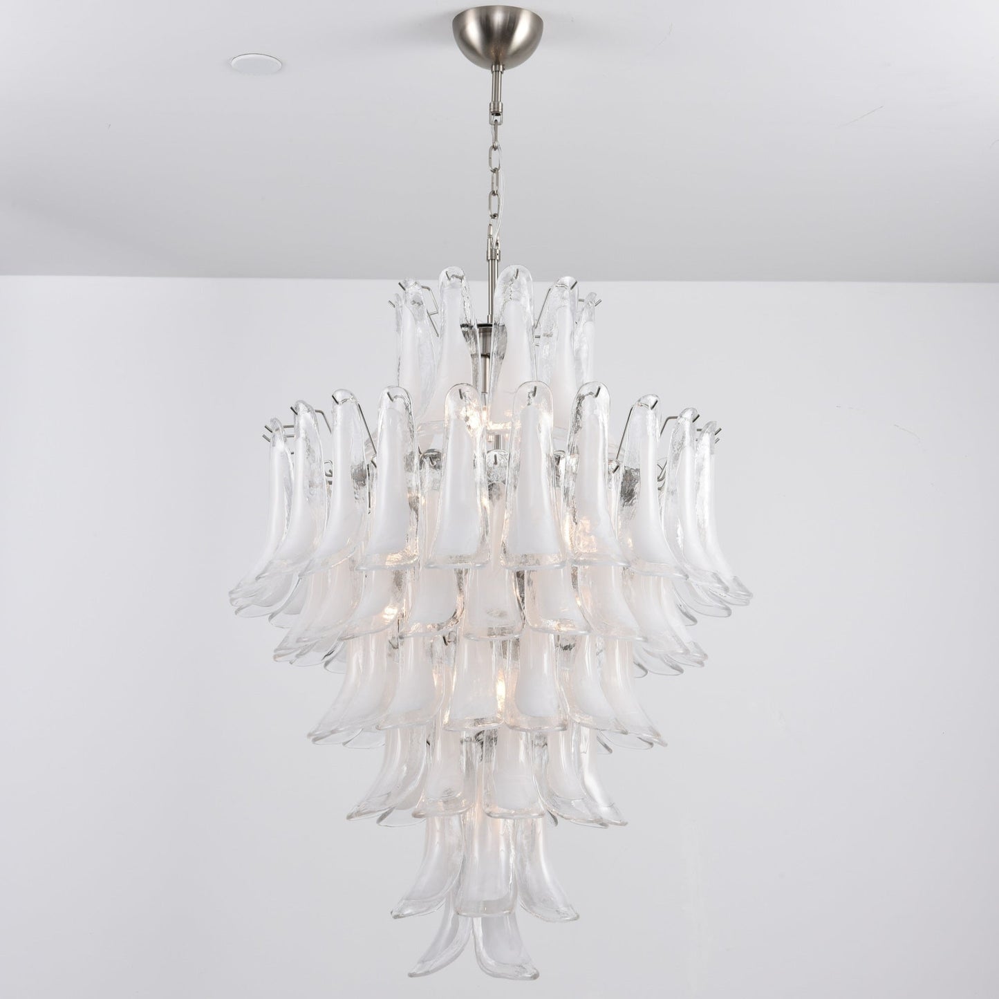 White Cloud Glass Petals Chandelier - YIOSI