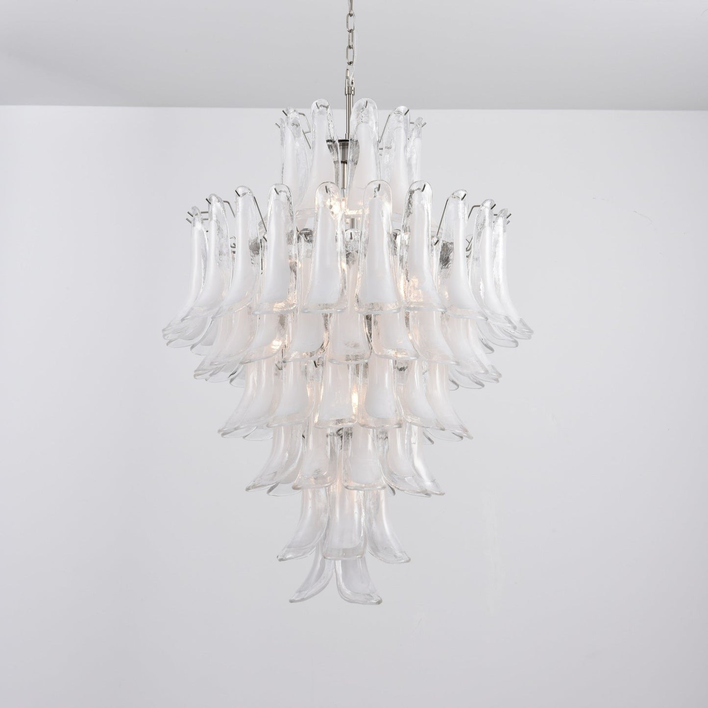 White Cloud Glass Petals Chandelier - YIOSI