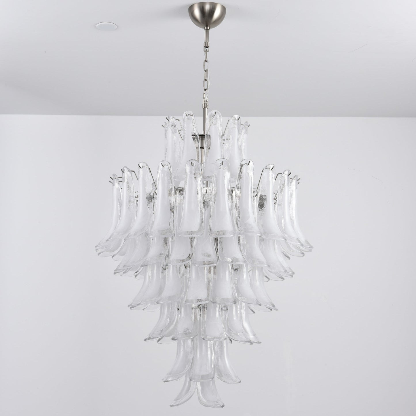 White Cloud Glass Petals Chandelier - YIOSI