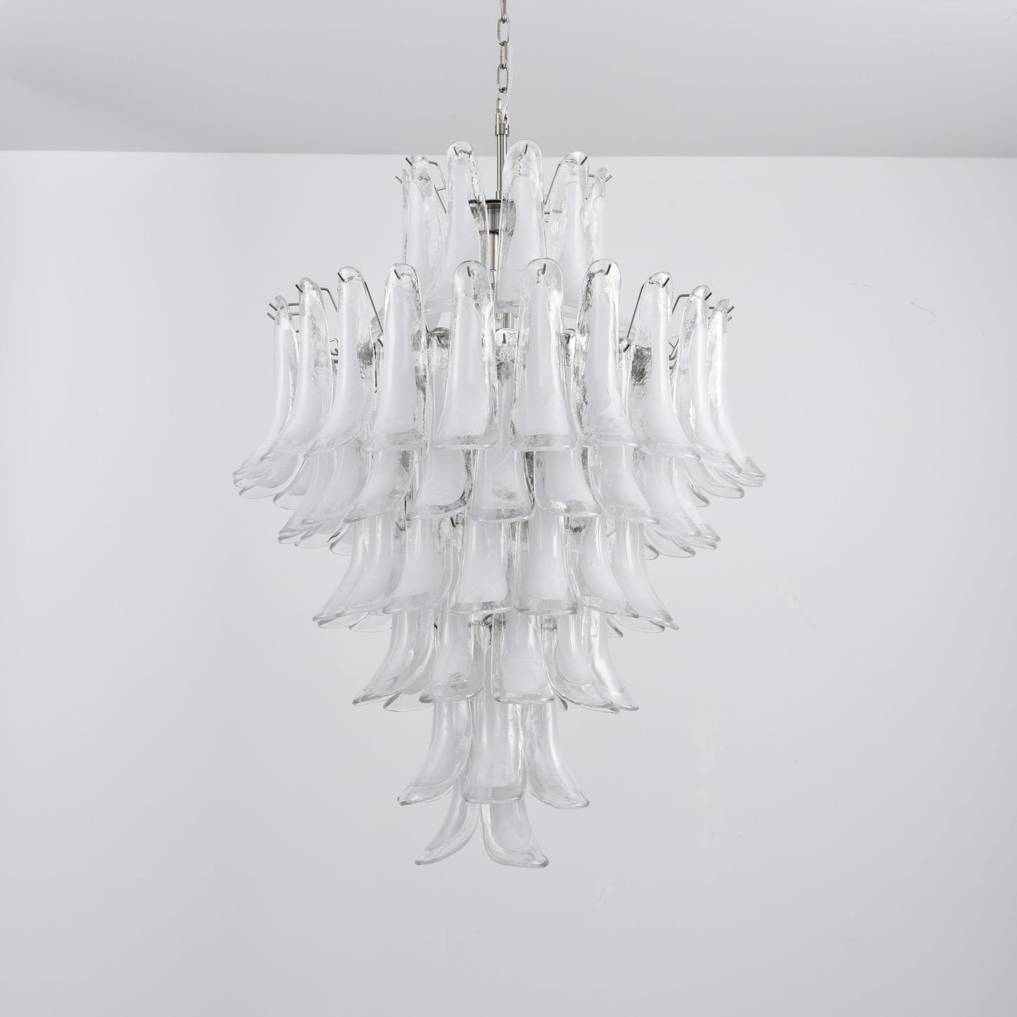 White Cloud Glass Petals Chandelier - YIOSI